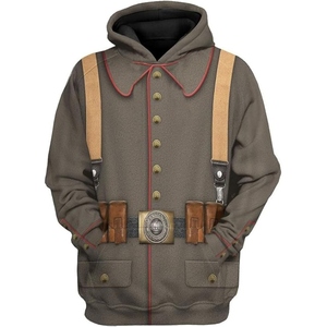 Repro d'uniforme d'infanterie de style français des années 1940 conçu en mélange de polyester de qualité supérieure avec passepoil décoratif - Product Image 1