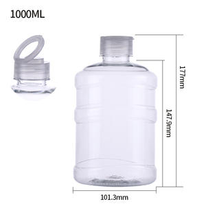 500ml 650ml 750ml Portable pet <span class=keywords><strong>plastique</strong></span> Mini seau boisson eau minérale bouteille de boisson - Product Image 6