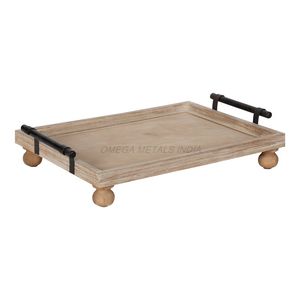 Juego de bandejas de madera de la mejor calidad en color marrón rústico con forma rectangular y diseño elegante perfecto para servir y exhibir - Product Image 2