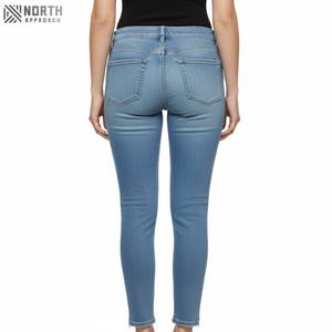 Jeans de Tallas Grandes de Alta Calidad para Mujer, Diseño Sólido, Corte Regular, Cintura Media, Denim Transpirable, Casual, 3D, Económico - Product Image 5
