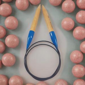 Juego de agujas de tejer circulares de 16 pulgadas con logotipo personalizado para cable de nailon de hilo supervoluminoso con Strikkepinde para regalos de costura - Product Image 4