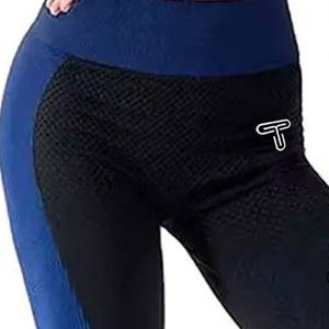 Pantalones de gimnasio ecológicos para mujer de alta calidad, mallas de Yoga transpirables personalizables con cierre de cintura elástica, diseño de cintura alta - Product Image 3