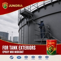 Revêtement intermédiaire liquide époxy MIO pour la protection contre la corrosion de l'acier extérieur des réservoirs, finition mate, 73 % de matières premières solides