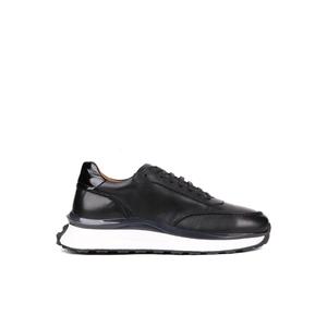 -Scarpe Casual da uomo stringate in pelle Beige 250-2518