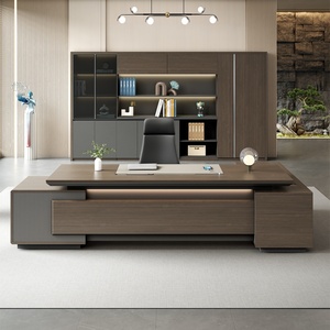 Modern Luxury Extendable Wooden Executive Office <b>Desk</b> with Eco-Friendly Design Easy Assembly for CEO/Manager - Product Image 3