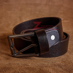 เข็มขัดหนังแท้100% สำหรับผู้ชายปรับได้เข็มขัดลำลองออกแบบได้ตามต้องการ - Product Image 1