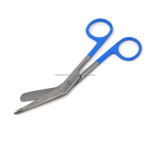Tijeras para Vendajes Lister Alemanas de Grado Médico, Manuales, Duraderas, de Acero Inoxidable de 5.5 Pulgadas, Color Azul, para Enfermeras, OEM, ODM, CE, ISO, Venta al por Mayor - Product Image 3