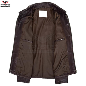 Chaqueta de cuero PU informal para hombre, precio al por mayor, chaqueta de cuero de moda de mejor estilo de alta calidad para hombre - Product Image 6