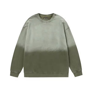 Nouveau sweat-shirt ras du cou délavé à l'acide à manches longues, 360 coton, chemises de survêtement personnalisées surdimensionnées pour hommes, vêtements pour hommes, au prix de gros - Product Image 6