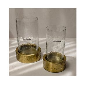 Wooden And Metal Candle Holder With Handle <b>Set</b> Of Three <b>Square</b> Shape Candle For Indoor And Outdoor Decor Use - Product Image 6