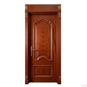 Porte d'entrée en bois massif Golden Aero GA-02F, sur mesure, robuste, design contemporain - Product Image 1