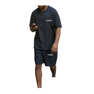 Conjunto de camiseta y pantalones cortos de algodón 100% de primera calidad que ofrece impresión personalizada y bordado logotipo personalizado Polos camisa de seguridad para hombres - Product Image 1