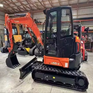 รถขุดขนาดเล็ก Kubota U55-5 รถขุดตีนตะขาบขนาดกะทัดรัด สำหรับงานก่อสร้าง ฟาร์ม และจัดสวน - Product Image 1