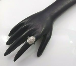 Bague de fiançailles en argent avec diamant blanc et bleu taille princesse de 1,29 carat, cadeau pour femme - Product Image 5