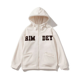 Sweat à capuche en coton 100% de haute qualité en gros avec logo personnalisé, sweat à capuche épais en chenille d'hiver avec logo brodé - Product Image 1