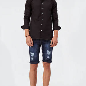 Plus Size Hommes Distressed Shorts Easy Wear Hommes Distressed Shorts Prix bon marché 2024 Hommes Distressed Shorts - Product Image 6