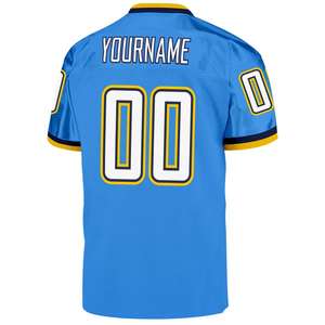 Sky <b>Blue</b> <b>pink</b> Custom Football Jersey Breathable Mesh Team Uniform Personalized Name Number Short Sleeve Athletic Sportswear - Product Image 5