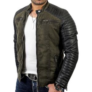 Chaqueta de Cuero de Oveja Genuina para Hombre, Chaqueta de Motociclista de Cuero Real Suave, Prenda Exterior Informal y Moderna - Product Image 1