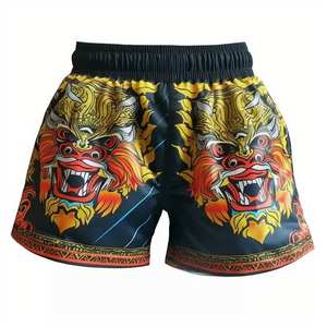 Bañadores de Boxeo Tailandés con estampado personalizado de alta calidad, equipo de lucha MMA personalizable para adultos, Bóxer, ropa de artes marciales, pantalones cortos de Muay Thai - Product Image 6