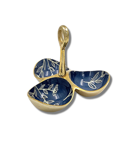 Cuenco Meena de aluminio con 2 cucharas Utensilios de cocina con cabeza de ciervo dorado Nuevo diseño Cuenco decorado Fabricante mayorista Proveedor - Product Image 6