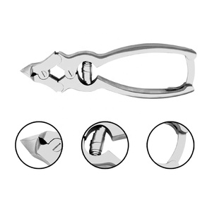 Pince à ongles professionnelle pour podologie, coupe-ongles en acier inoxydable, coupe-ongles aiguisé, OEM, pince à double action, 16 cm - Product Image 2