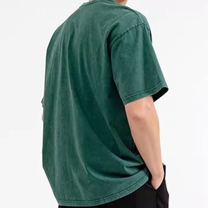 เสื้อยืดผู้ชายคอตตอน 100% ขายส่ง น้ำหนัก 230GSM ซักย้อมสีแบบ Acid Stone Wash คอกลม แขนสั้น พิมพ์ลายดิจิตอล - Product Image 4
