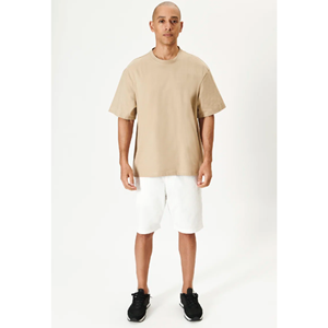 Cantidad de poliéster personalizado cuello alto OEM camisetas 100 algodón Pantone amarillo verde rojo fábrica ropa informal joven - Product Image 5