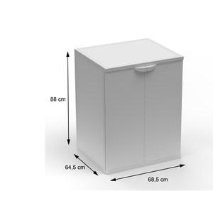 Copertura per mobili in resina 68,5x64x88 cm per uso interno ed esterno, protezione lavabile in lavatrice - Product Image 2