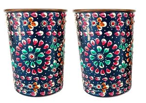 Verre à vin en cuivre imprimé de qualité supérieure Design artistique multicolore Passe au lave-vaisselle Écologique pour l'industrie hôtelière - Product Image 5