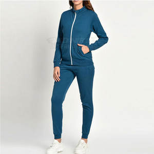 Venta caliente de moda Slim Fit Mujeres Compresión Chándal Ropa de entrenamiento Cómodo Cremallera Mujeres Chándal - Product Image 5