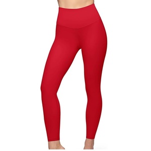 Taille haute Compression extensible Gym Leggings respirant tricoté Fitness coureurs Slim Fit impression vierge droite épaisse Leggy - Product Image 1
