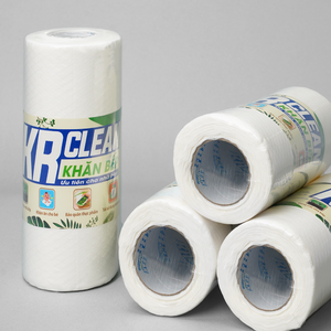 Krclean 50 Sheet Disposable Woven Cleaning Cloths Super Absorbent <b>Kitchen</b> Wipes for Dishes <b>Tables</b> Sustainable White Color <b>Square</b> - Product Image 4