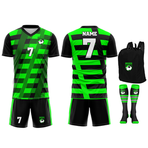 Conception personnalisée OEM sublimée ensemble d'uniformes de football adulte uniforme respirant 100% tissu polyester logo personnalisé - Product Image 1