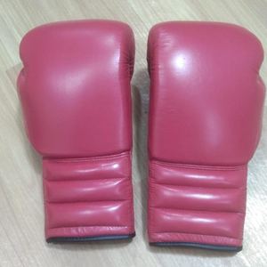 ถุงมือชกมวยแบบใหม่ ดีไซน์โลโก้เองได้ สีชมพูเงา หนังแท้ สำหรับฝึกซ้อม 男女兼用 รุ่น CP-BG-29 - Product Image 4