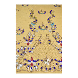 Best Price Luxury Eco-Friendly Embroidered <b>Net</b> <b>Fabric</b> Beads Sequins Wedding Gown Breathable Party Wear Dresses for Girls - Product Image 5