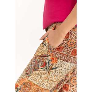 Pantalones Palazzo de Satén 100% Seda para Mujer, Pierna Ancha, Antiarrugas, Cintura Alta, Transpirables, con Decoración Estampada - Product Image 2