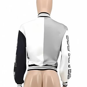 Chaqueta de bombardero de cuero de lana personalizada para hombres y mujeres soporte de lona transpirable invierno Varsity béisbol estilo universitario proceso recubierto - Product Image 2