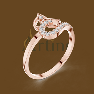 Anillo oro 18K a juego con maang Tikka - Product Image 1
