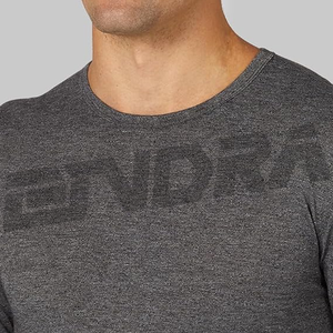 T-shirt gris ajusté à manches longues pour la salle de sport, en tissu extensible et respirant, coupe slim, confortable pour l'entraînement, les séances d'entraînement, l'usage quotidien, pour hommes, salle de sport - Product Image 2