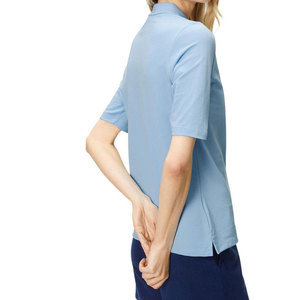 Conception personnalisée de vente chaude pour femmes pour T-shirt polo respirant décontracté motif solide quantité minimale de commande bas mode promotionnelle chaude - Product Image 3