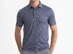 Chemise de golf personnalisée pour homme à manches courtes, en coton/bambou tricoté, séchage rapide, haute qualité, vente en gros - Product Image 5