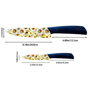 Juego de 2 Cuchillos de Cocina con Hoja de Cerámica Hechos a Medida, Mango de Plástico, Aptos para Lavavajillas, Alta Calidad, Entrega Rápida, Precio de Fábrica - Product Image 2