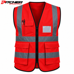Chaleco de Seguridad Reflectante al por Mayor con Cremallera para Importadores de Ropa de Trabajo y Cadenas de Minoristas - Product Image 5