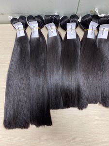 Extensión de cabello Remy humano virgen súper doble dibujado Hueso vietnamita crudo Tejido recto Cabello sedoso - Product Image 2