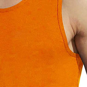 Camisetas sin mangas de color sólido cómodas con logotipo personalizado de alta calidad, camiseta sin mangas transpirable informal de algodón 100% - Product Image 6