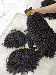 ผมเวียดนามแท้แบบหยิกธรรมชาติ สีดำธรรมชาติ สำหรับต่อผม น้ำหนัก 100 กรัม ขายส่ง - Product Image 5