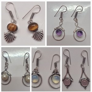 Fashionable Designer Hoop Earrings ER-180523K Handmade with Natural Finish Brass Trendy Look for <b>Weddings</b> and <b>Tops</b> - Product Image 2