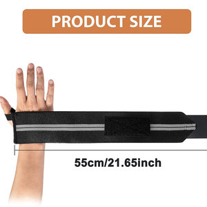 ที่พันข้อมือยกน้ำหนักแบบมืออาชีพโลโก้และขนาดที่กำหนดเองได้ - Product Image 3