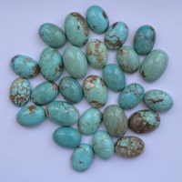 16mm 20mm Naturel Bleu Vert Turquoise Lisse Ovale Cabochon Pierres Lâches Bijoux Natifs AAA Qualité En Vrac En Gros Pendentif Anneau