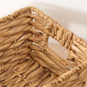 Rectangular Multi Purpose <b>Water</b> <b>Hyacinth</b> <b>Basket</b> Handmade Storage <b>Basket</b> Wholesale eco-friendly Made in Vietnam - Product Image 5